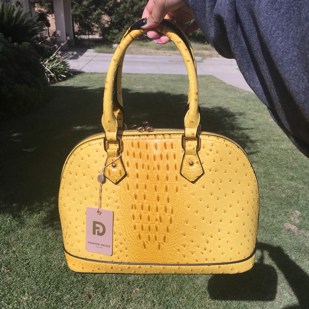 Charming Charlie Vegan Purse (ostrich pattern)